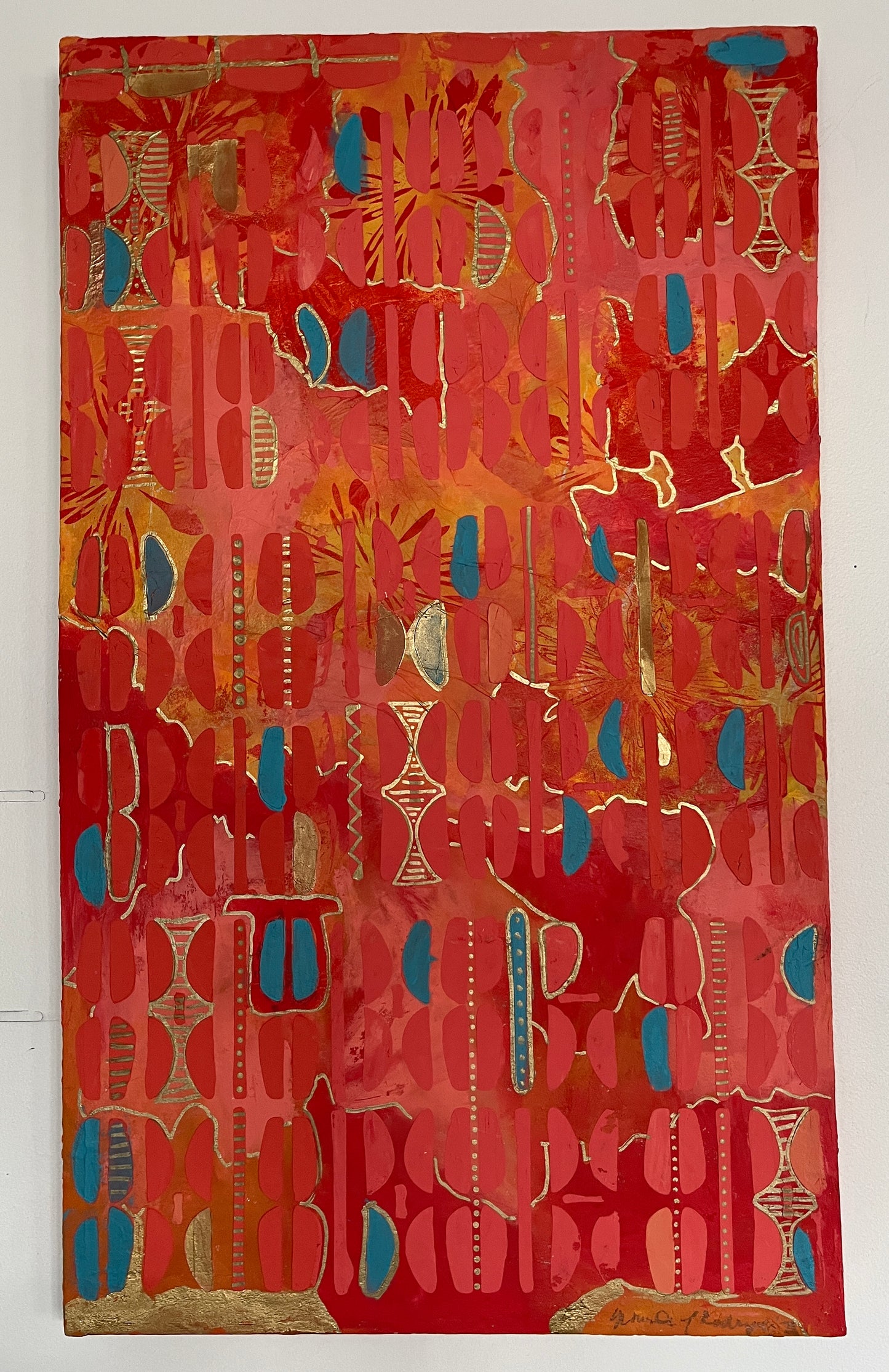 "Searching" Mixed Media Art